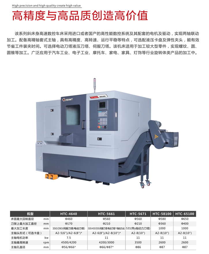 斜床身數(shù)控車床